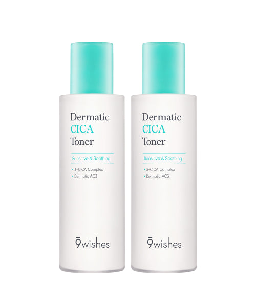 9WISHES [Trouble/2PACK] Dermatic Cica Toner 150ml+150ml