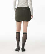 MUSINSA STANDARD WOMAN MUSINSA STANDARD WOMAN Women's Layered Mini Scotts Dusty Khaki