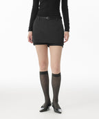 MUSINSA STANDARD WOMAN MUSINSA STANDARD WOMAN Skirt Mini Scotts Charcoal Gray