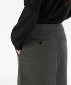 MUSINSA STANDARD WOMAN MUSINSA STANDARD WOMAN Women's Straight Maxi Skirt [Medium Gray]