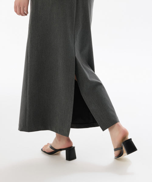 MUSINSA STANDARD WOMAN MUSINSA STANDARD WOMAN Women's Straight Maxi Skirt [Medium Gray]