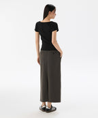 MUSINSA STANDARD WOMAN MUSINSA STANDARD WOMAN Women's Straight Maxi Skirt [Van Dyke Brown]