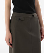 MUSINSA STANDARD WOMAN MUSINSA STANDARD WOMAN Women's Straight Maxi Skirt [Van Dyke Brown]