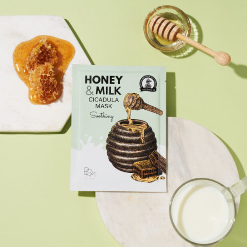 B.O.M B.O.M Honey & Milk Sheet Mask Pack