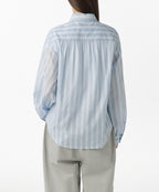 MUSINSA STANDARD WOMAN MUSINSA STANDARD WOMAN Relaxed Multi-Stripe Shirt (Light Blue)