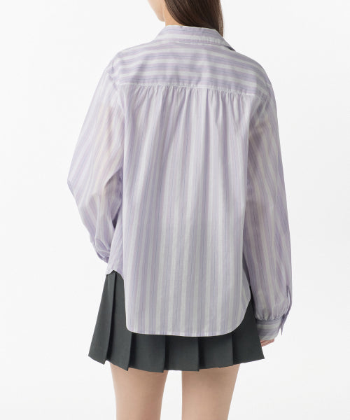 MUSINSA STANDARD WOMAN MUSINSA STANDARD WOMAN Relaxed Multi-Stripe Shirt (Size)