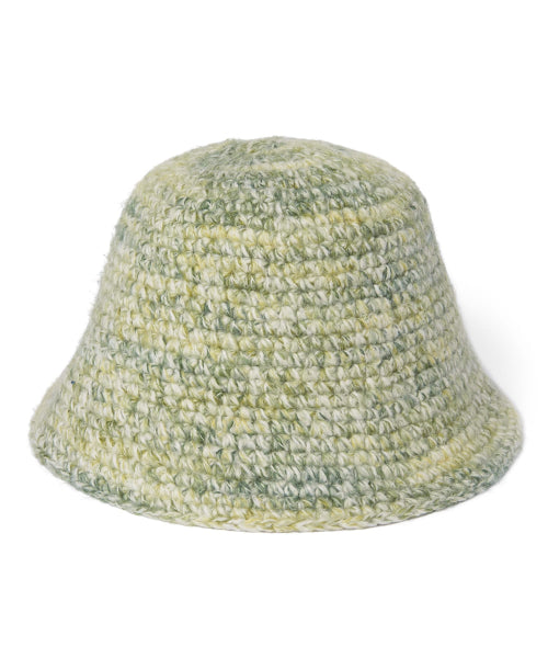 THISISNEVERTHAT THISISNEVERTHAT TNT GRAMICCI OMBRE KNIT BUCKET HAT Light Green