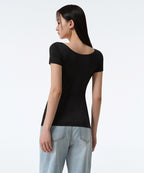 MUSINSA STANDARD WOMAN MUSINSA STANDARD WOMAN Women’s Scoop Neck Undershirt Black