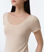 MUSINSA STANDARD WOMAN MUSINSA STANDARD WOMAN Women’s Scoop Neck Undershirt Light Beige