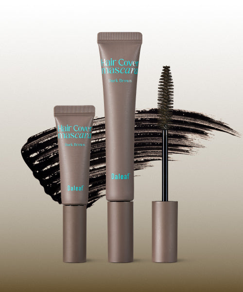 DALEAF Glam Hair Cover Mascara 24g Dark Brown Set (16g + 8g)