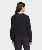 ADIDAS ADIDAS Knitted Crew Sweatshirt - Black
