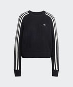 ADIDAS ADIDAS Knitted Crew Sweatshirt - Black