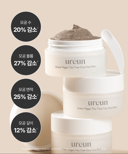 UREUN UREUN Vegan Tea Tree Cica Pore Pack 100g