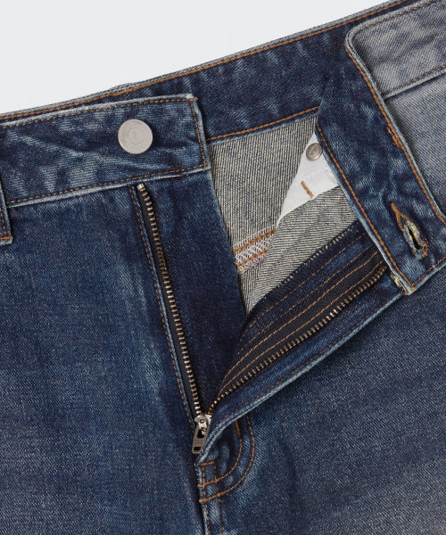MUSINSA STANDARD WOMAN MUSINSA STANDARD WOMAN Women's Big Brush Extra Wide Denim Pants [Rusty Blue]