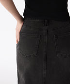 MUSINSA STANDARD WOMAN MUSINSA STANDARD WOMAN Women's Denim Long Skirt Rusty Black