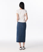 MUSINSA STANDARD WOMAN MUSINSA STANDARD WOMAN Denim Long Skirt Front Slit