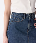 MUSINSA STANDARD WOMAN MUSINSA STANDARD WOMAN Denim Long Skirt Front Slit