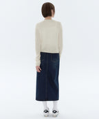 MUSINSA STANDARD WOMAN MUSINSA STANDARD WOMAN Women's Denim Long Skirt [Dark Blue]