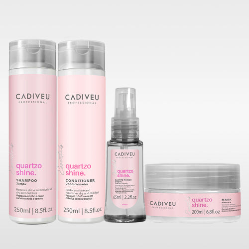 CADIVEU Quartz Shine 4-piece set (shampoo + conditioner + mask + serum)
