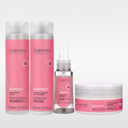 CADIVEU Glamor 4-piece set (shampoo + conditioner + mask + serum)