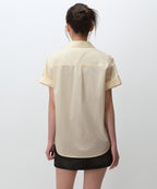 MUSINSA STANDARD WOMAN MUSINSA STANDARD WOMAN Relaxed Soft Poplin Short Sleeve Shirt [Lemon]