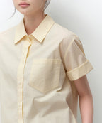 MUSINSA STANDARD WOMAN MUSINSA STANDARD WOMAN Relaxed Soft Poplin Short Sleeve Shirt [Lemon]