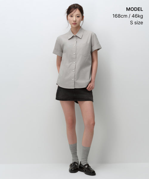 MUSINSA STANDARD WOMAN MUSINSA STANDARD WOMAN Shirt Light Warm Gray
