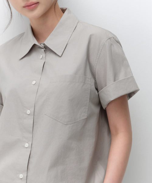 MUSINSA STANDARD WOMAN MUSINSA STANDARD WOMAN Shirt Light Warm Gray