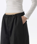 MUSINSA STANDARD WOMAN MUSINSA STANDARD WOMAN Women's Cotton Parachute Pants [Black]