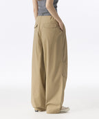 MUSINSA STANDARD WOMAN MUSINSA STANDARD WOMAN Women's Cotton Parachute Pants [Beige]