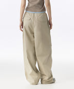 MUSINSA STANDARD WOMAN MUSINSA STANDARD WOMAN Women's Cotton Parachute Pants Light Beige
