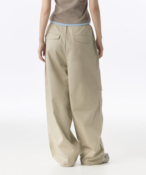 MUSINSA STANDARD WOMAN MUSINSA STANDARD WOMAN Women's Cotton Parachute Pants Light Beige