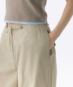 MUSINSA STANDARD WOMAN MUSINSA STANDARD WOMAN Women's Cotton Parachute Pants Light Beige