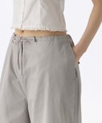 MUSINSA STANDARD WOMAN MUSINSA STANDARD WOMAN Cotton Parachute Pants (Light Gray)