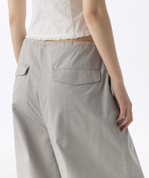 MUSINSA STANDARD WOMAN MUSINSA STANDARD WOMAN Cotton Parachute Pants (Light Gray)