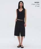 MUSINSA STANDARD WOMAN MUSINSA STANDARD WOMAN Women's Wide Cargo Bermuda Pants