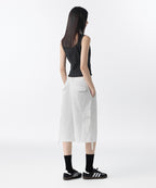 MUSINSA STANDARD WOMAN MUSINSA STANDARD WOMAN Women's Wide Cargo Bermuda Pants (White)