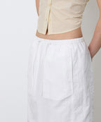 MUSINSA STANDARD WOMAN MUSINSA STANDARD WOMAN Skirt Long Banding [White]