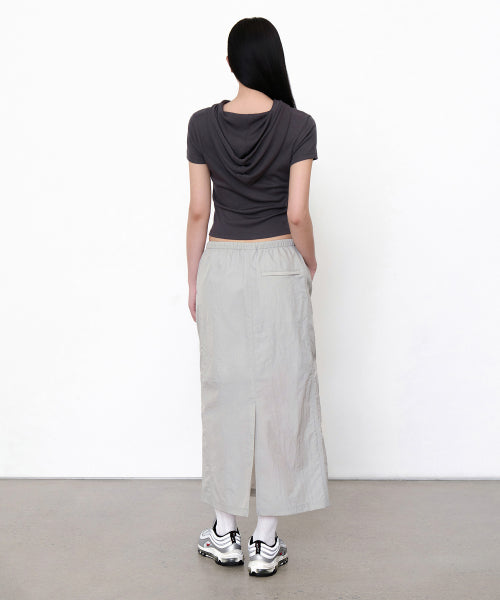 MUSINSA STANDARD WOMAN MUSINSA STANDARD WOMAN Skirt Women's Nylon Banding Long