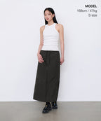 MUSINSA STANDARD WOMAN MUSINSA STANDARD WOMAN Skirt Gunmetal