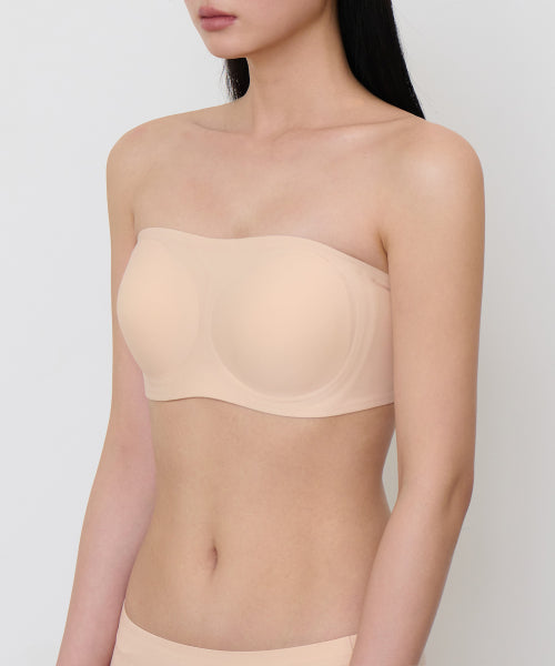 MUSINSA STANDARD WOMAN MUSINSA STANDARD WOMAN Women's Seamless Off Shoulder Bra Light Beige