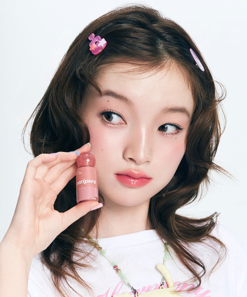 peripera peripera Syrup Skin Talk Cheek Mini Heart Puff Set