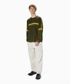 THISISNEVERTHAT THISISNEVERTHAT Striped Knit L/S Top Olive