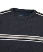 THISISNEVERTHAT THISISNEVERTHAT Striped Knit L/S Top Navy