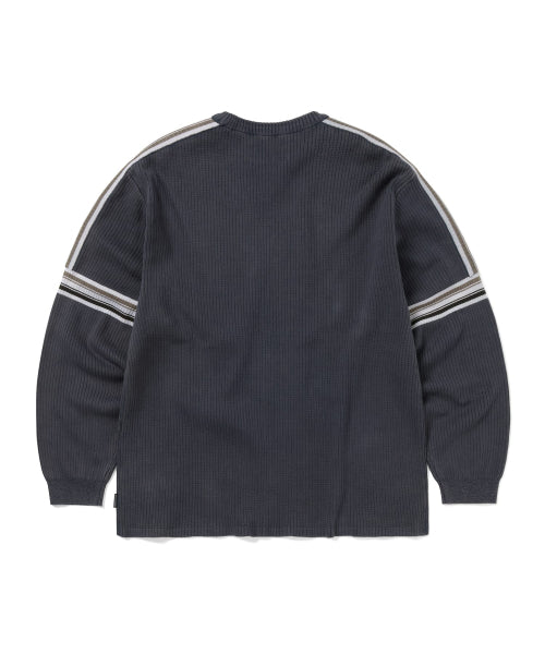 THISISNEVERTHAT THISISNEVERTHAT Striped Knit L/S Top Navy
