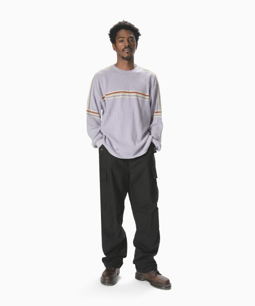 THISISNEVERTHAT THISISNEVERTHAT Striped Knit L/S Top Lavender