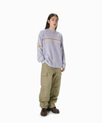 THISISNEVERTHAT THISISNEVERTHAT Striped Knit L/S Top Lavender