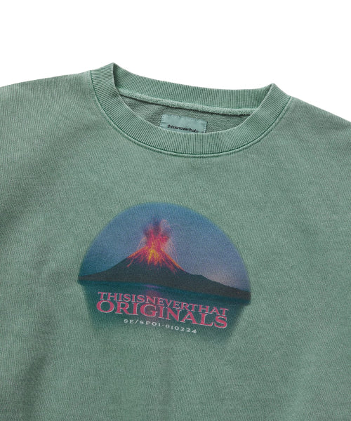THISISNEVERTHAT THISISNEVERTHAT Sweatshirt Volcano W Crewneck Emerald