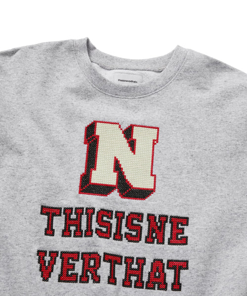 THISISNEVERTHAT THISISNEVERTHAT Sweatshirt Cross Stitched Crewneck