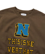 THISISNEVERTHAT THISISNEVERTHAT Sweatshirt Cross Stitched Brown